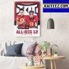 Cyclone Football Xavier Hutchinson And Will McDonald IV All BIG 12 First Team Art Decor Poster Canvas