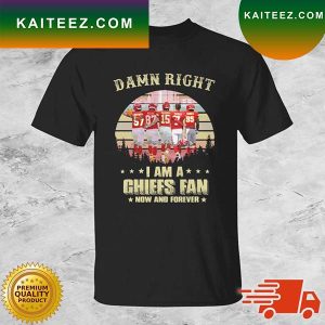 Damn Right I Am Kansas City Chiefs Fna Now And Forever Signatures Vintage T-shirt