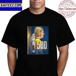 Danni Nichols 500 Career Rebounds With WVU Womens Basketball Vintage T-Shirt