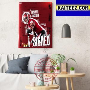 Dasheen Jackson Signed Troy Trojans Football Art Decor Poster Canvas