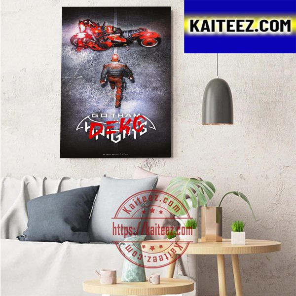 Deko Batcycle In Gotham Knights Art Decor Poster Canvas