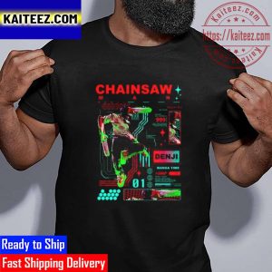 Denji Chainsaw Man Manga Vintage T-Shirt