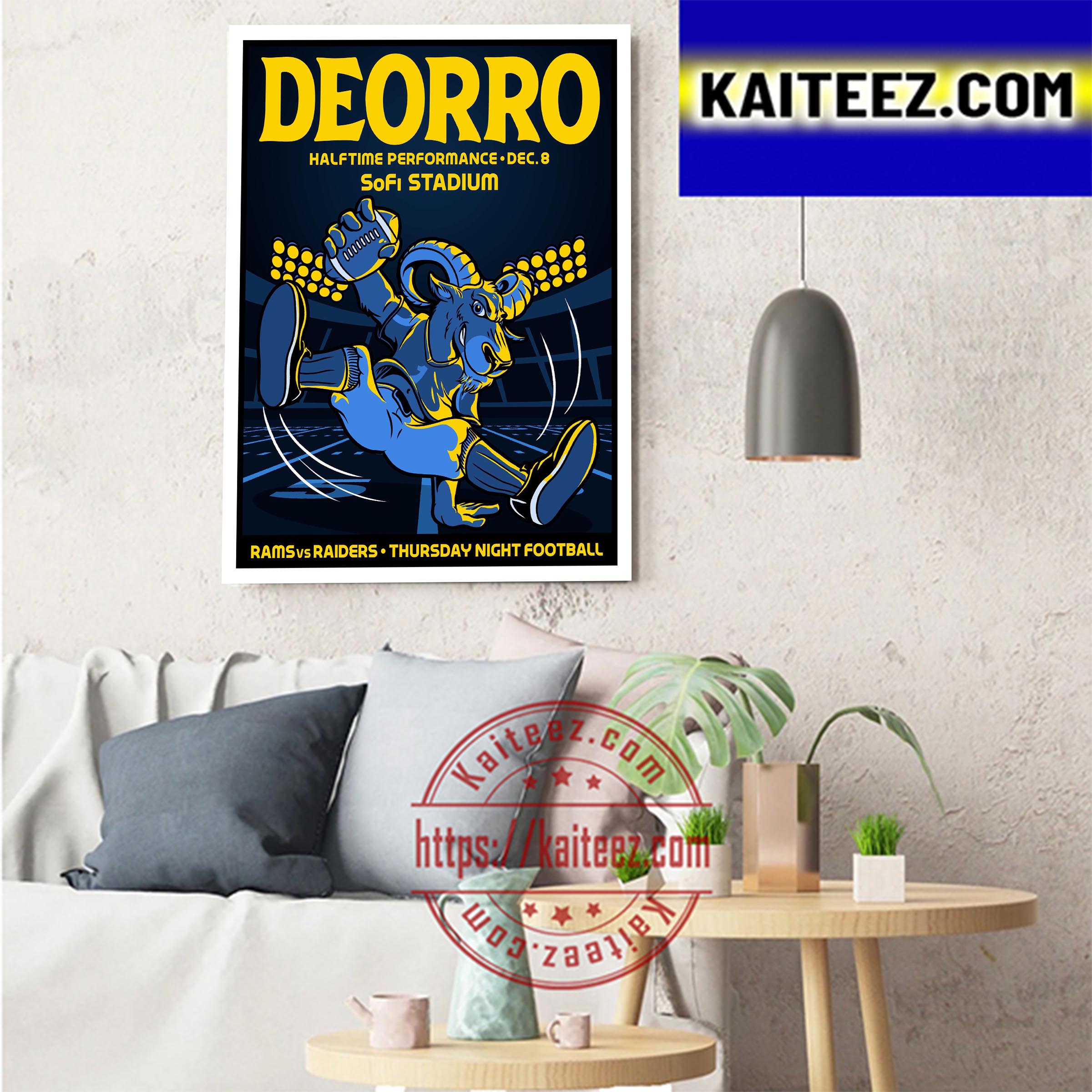 Deorro Dec 8, 2022 Sofi Stadium Rams vs Raider Poster