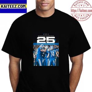 Detroit Lions Longest Streak Of 25+ Point Games Vintage T-Shirt
