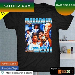 Diego Maradona and Lionel Messi Argentina World Cup 2022 T-shirt