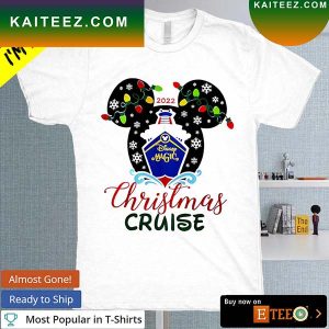 Disney Magic Mickey Mouse Christmas Lights Christmas Cruise 2022 T-shirt