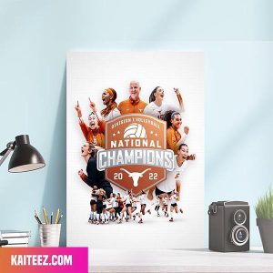 Division I Volleyball National Champions 2022 Texas Volley Ball Canvas-Poster Home Decorations