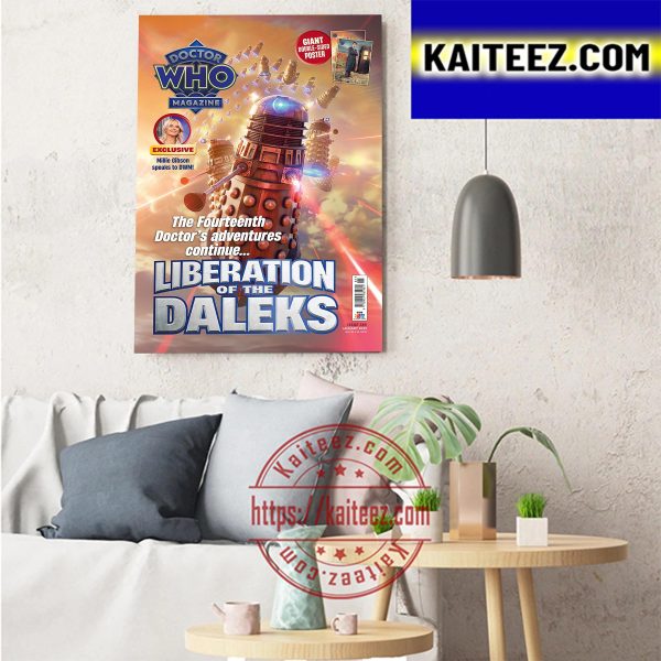 Doctor Who Magazine Liberation Of The Daleks Art Decor Poster Canvas