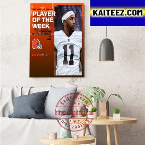 Donovan Peoples Jones AFC Special Teams Player Of The Week Art Decor Poster Canvas