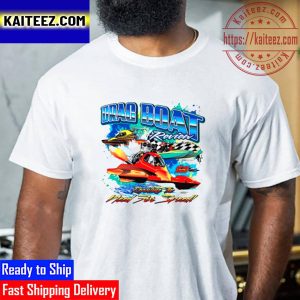 Drag Boat Racing Racer Speed Motor Boat Driver Need For Speed Vintage T-Shirt