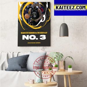 Draymond Green Is Golden State Warriors All Time Assists List No 3 Art Decor Poster Canvas