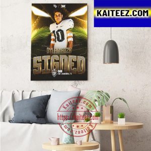 Dylan Rizk Signed UCF Knights Football Art Decor Poster Canvas