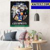 Eastern Michigan Football Are Michigan MAC Champions Art Decor Poster Canvas