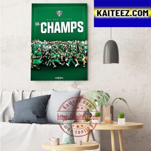 Eastern Michigan Football MAC West Division Champs Art Decor Poster Canvas