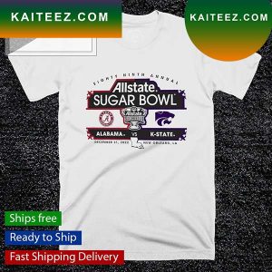 Eighty Ninth Annual Sugar Bowl 89th Annual Sugar Bowl Matchup Alabama vs K-State T-shirt