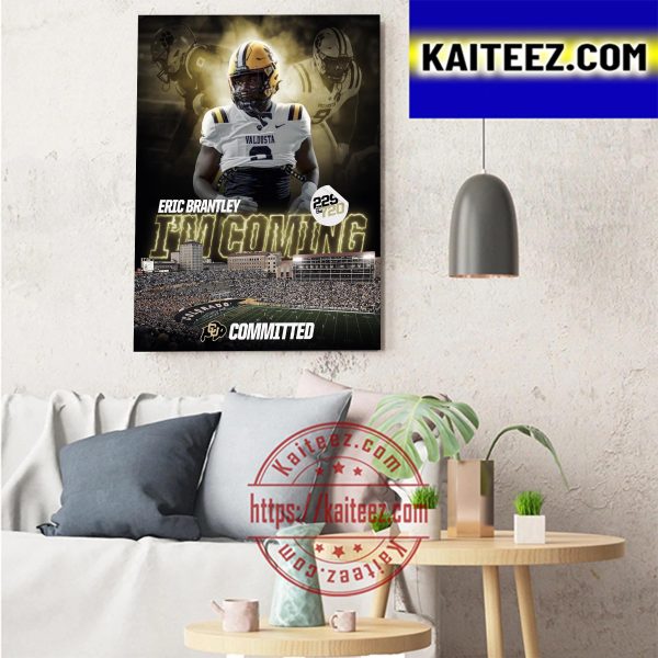 Eric Brantley Committed Colorado Buffaloes Football Art Decor Poster Canvas