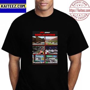 F1 Sprint 2023 Locations Vintage T-Shirt