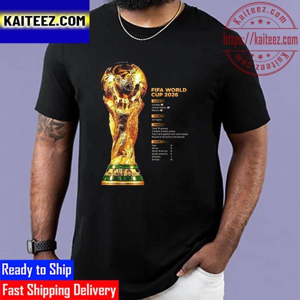 FIFA World Cup 2026 With 3 Hosts And 48 National Teams Vintage T-Shirt