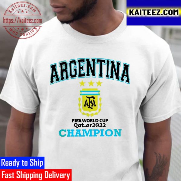 FIFA World Cup Qatar 2022 Champions Are Argentina Vintage T-Shirt