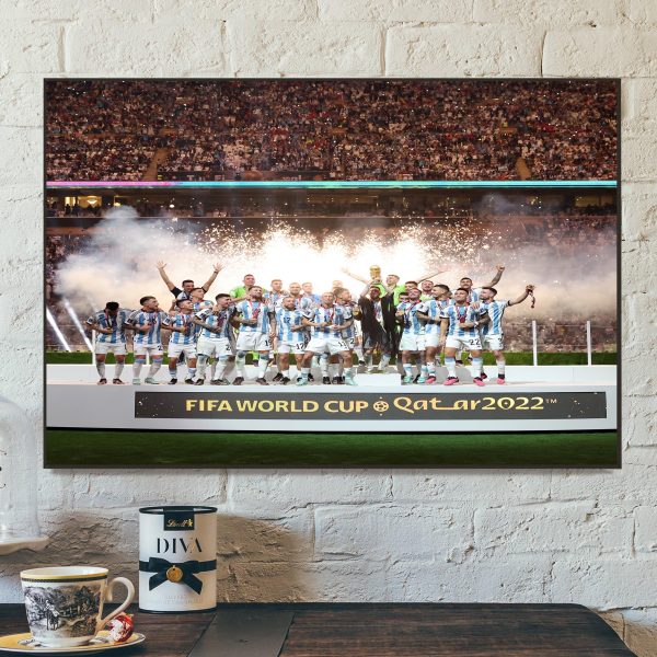 FIFA World Cup Qatar 2022 Champions Are Argentina Wall Decor Poster Canvas