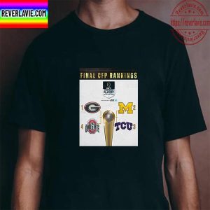 Final CFP Rankings College Football Playoff Selection Show Vintage T-Shirt