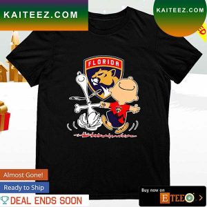 Florida Panthers Snoopy and Charlie Brown dancing T-shirt