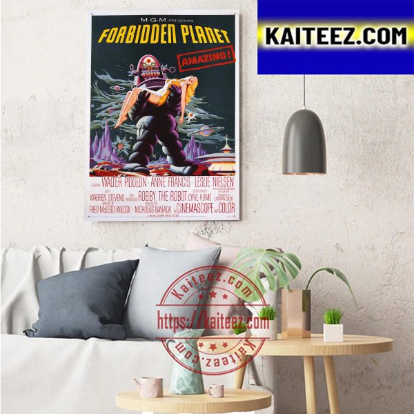 Forbidden Planet MGM Presents Art Decor Poster Canvas