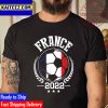 Champions 2022 FIFA World Cup Qatar 2022 France Flag Vintage T-Shirt