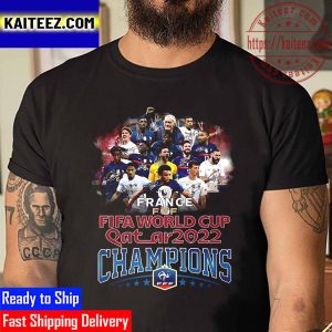 France FFF FIFA World Cup Qatar 2022 Champions Vintage T-Shirt