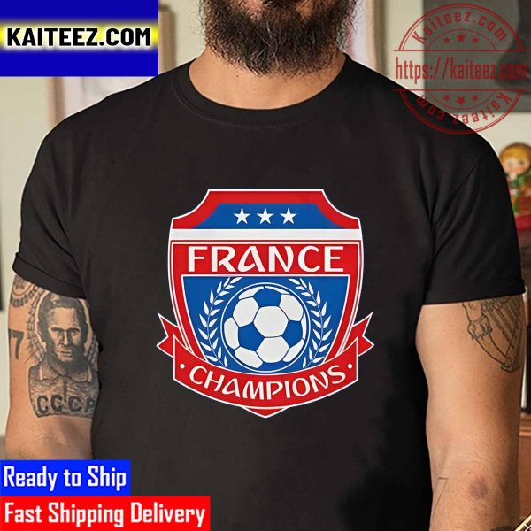 France National Team 2022 FIFA World Cup Champion Vintage T-Shirt