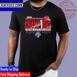 Fresno State Bulldogs Blue 84 2022 Mountain West Football Conference Champions Vintage T-Shirt