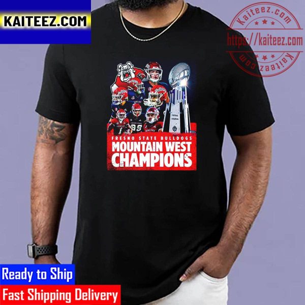Fresno State Bulldogs Football Are 2022 Mountain West Champions Vintage T-Shirt