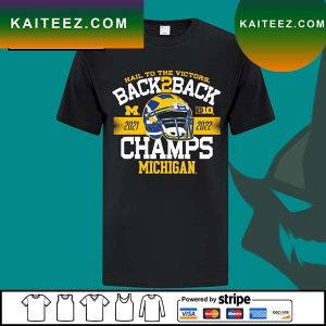 Funny Michigan Wolverine Hail To The Victors Back To Back Big Ten 2022 Football Conference Champions T-shirt