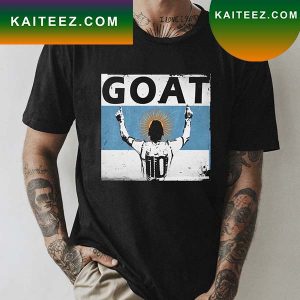 GOAT Argentina Flag  FIFA World Cup Qatar 2022 Premium T-Shirt