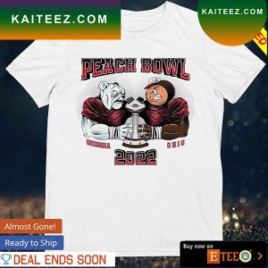 Geargia Bulldogs vs Ohio State Buckeyes 2022 Peach bowl T-shirt