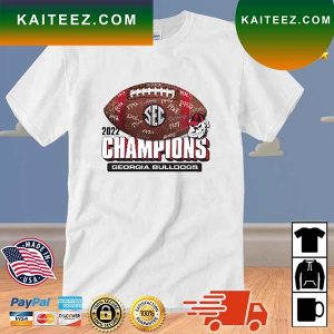 Georgia Bulldogs 2022 SEC Champions Football T-Shirt