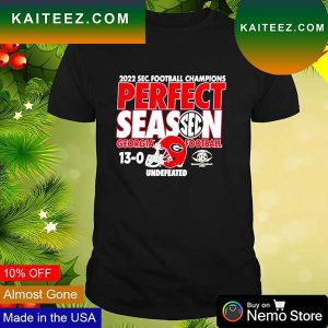 Georgia Bulldogs 2022 SEC football champions perfect season T-shirt