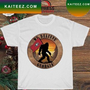 Georgia Bulldogs Bigfoot We Believe T-shirt