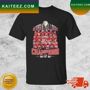 Georgia Bulldogs Team Football Champions 2022 T-shirt