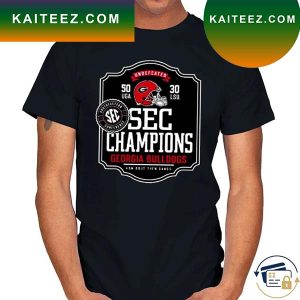 Georgia Bulldogs Undefeated 2022 Sec Champions T-Shirt