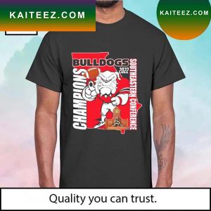 Georgia Bulldogs mascot Southeastern Conference Champions 2022 T-shirt