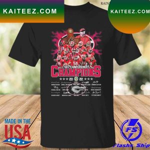 Georgia Bulldogs sec conference champions 2022 signatures T-shirt