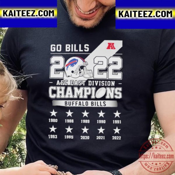 Go Bills 2022 AFC East Champions Buffalo Bills Vintage T-Shirt