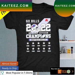 Go Bills 2022 AFC East Division Champions Buffalo Bills T-shirt