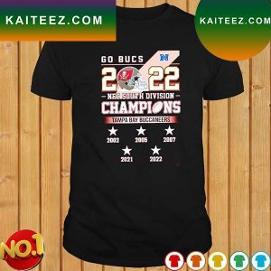 Go Bucs 2022 NFC South Division Champions Tampa Bay Buccaneers T-shirt