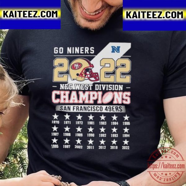 Go Niners 2022 NFC West Division Champions San Francisco 49ers Vintage T-Shirt