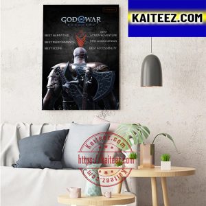 God Of War Ragnarok 6 Awards At The Game Awards Art Decor Poster Canvas