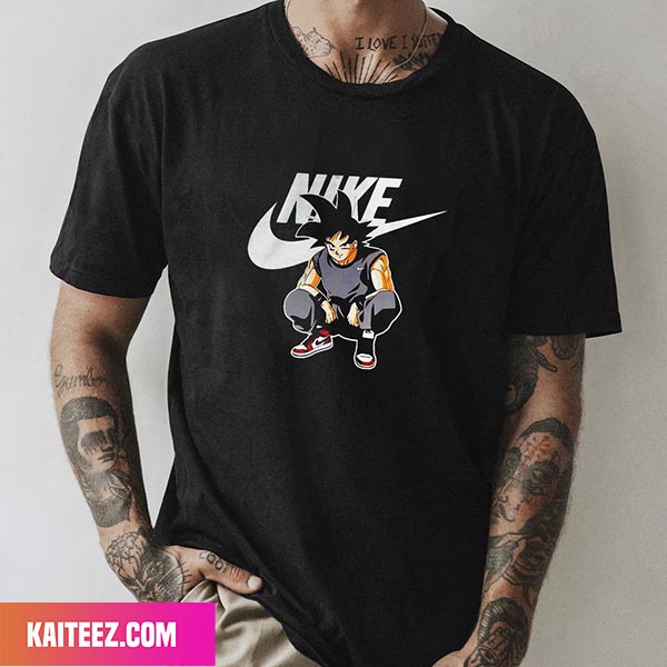 himno Nacional Ubicación doce Goku - Dragon Ball Z X Nike Logo Fashion T-Shirt - Kaiteez