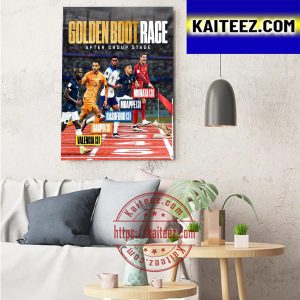 Golden Boot Race After Group Stage FIFA World Cup 2022 Art Decor Poster Canvas