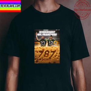 Green Bay Packers 787 Wins NFL All Time Winningest Franchise Vintage T-Shirt